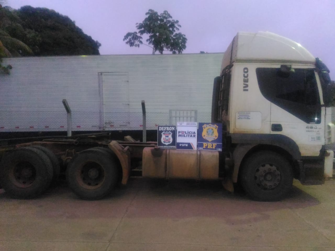 Ação integrada na Fronteira Oeste recupera caminhão roubado em Juscimeira