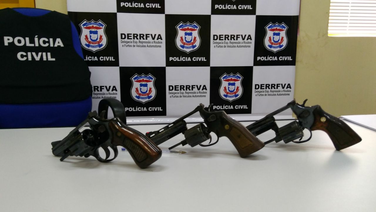 Polícia Civil apreende mais três armas do furto do Fórum de Ribeirão Cascalheira
