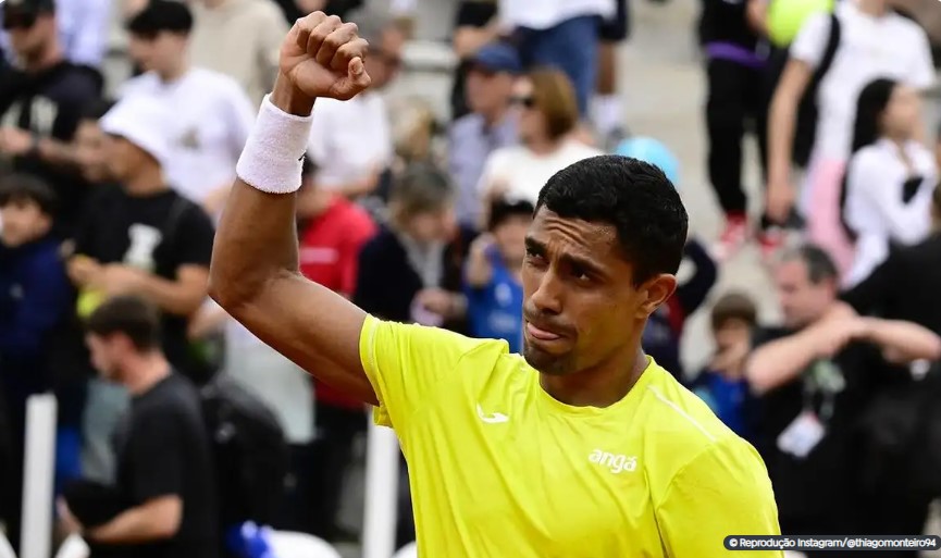Tenista Thiago Monteiro tem vaga confirmada na Olimpíada de Paris
