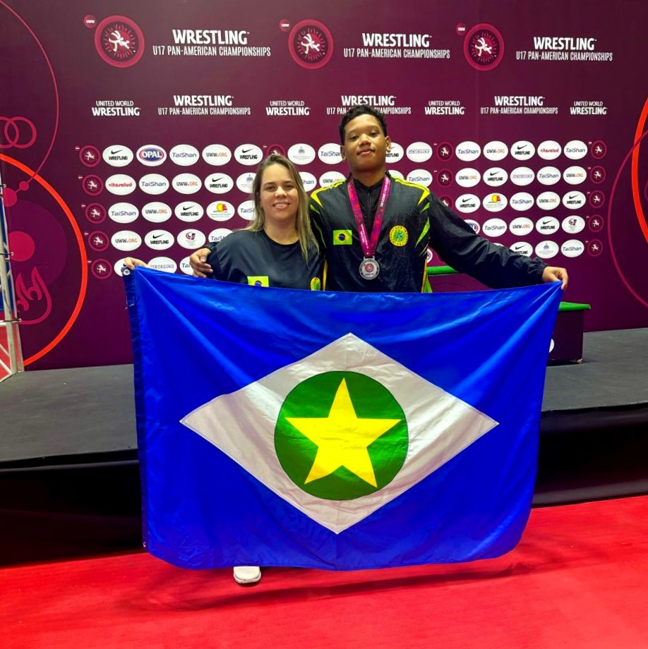 Atleta bolsista do Governo de MT conquista medalha de prata em Pan-Americano de Wrestling