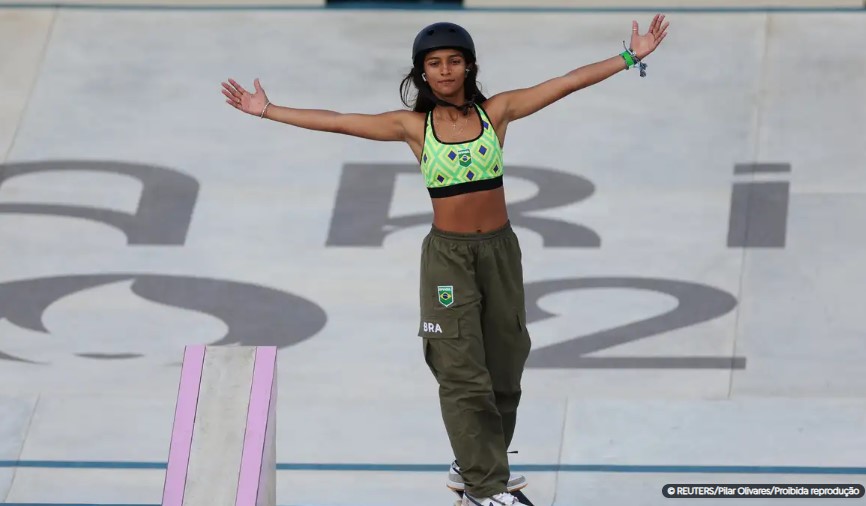 Rayssa Leal conquista medalha de bronze no skate street feminino
