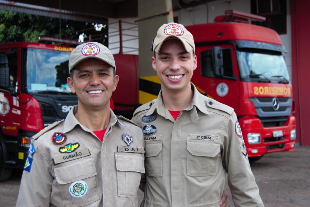 Filhos se inspiram nos pais e transformam a carreira de bombeiro militar em legado da família