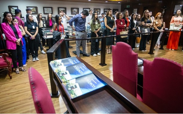 Acadêmicos de Direito da faculdade Univag conhecem TJMT por meio do ‘Projeto Nosso Judiciário’