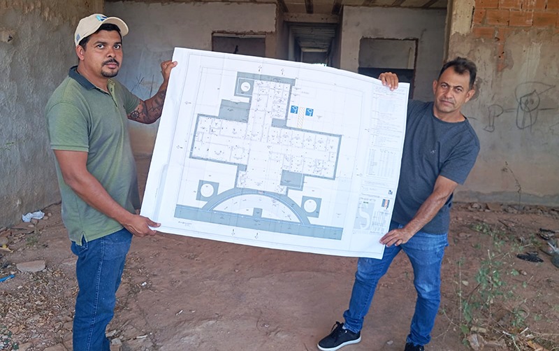 Prefeitura de Cuiabá retoma construção da UBS no bairro São João del Rey após anos de abandono