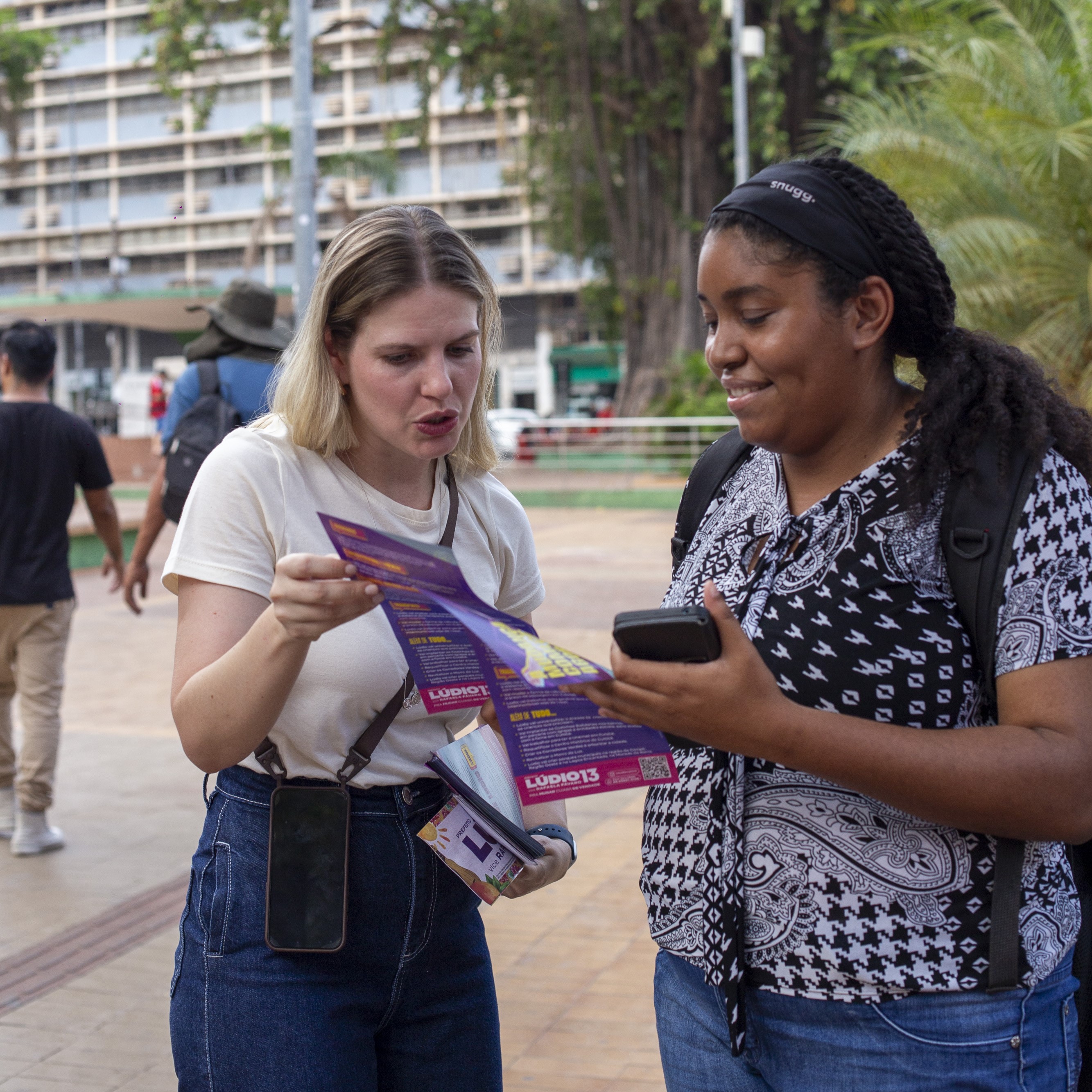 Rafaela Fávaro apresenta a comerciantes propostas de Lúdio para requalificar o Centro de Cuiabá