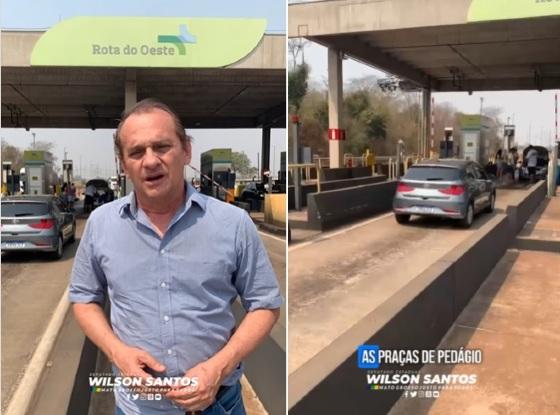 Deputado é barrado em pedágio e critica Rota do Oeste por só aceitar dinheiro
