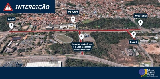 Justiça interdita avenida do CPA no próximo sábado e domingo
