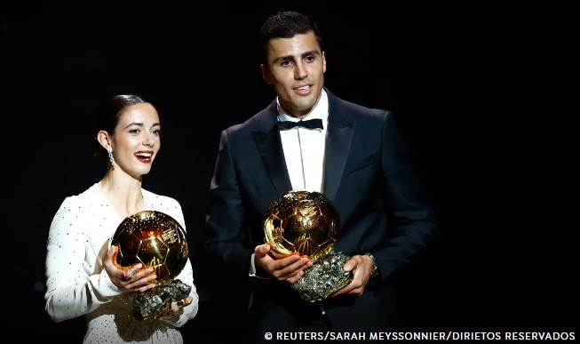 Espanhol Rodri supera Vinicius Júnior e conquista Bola de Ouro