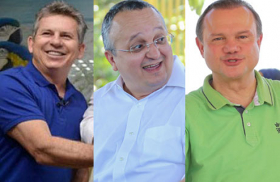 GOVERNO DO ESTADO: Pesquisa Band estadual aponta Mauro Mendes em 1º, seguido por Pedro Taques e Wellington Fagundes