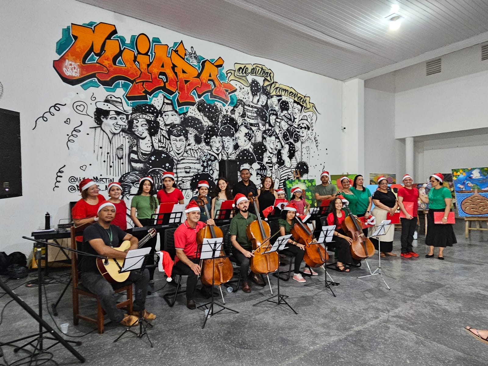 Cantata de Natal: Alunos do Projeto Cuiabá Sonoro encerram atividades de 2024 com apresentação especial