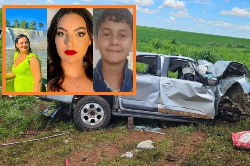 Acidente em Sonora (MS) mata três pessoas da mesma família de Tangará da Serra