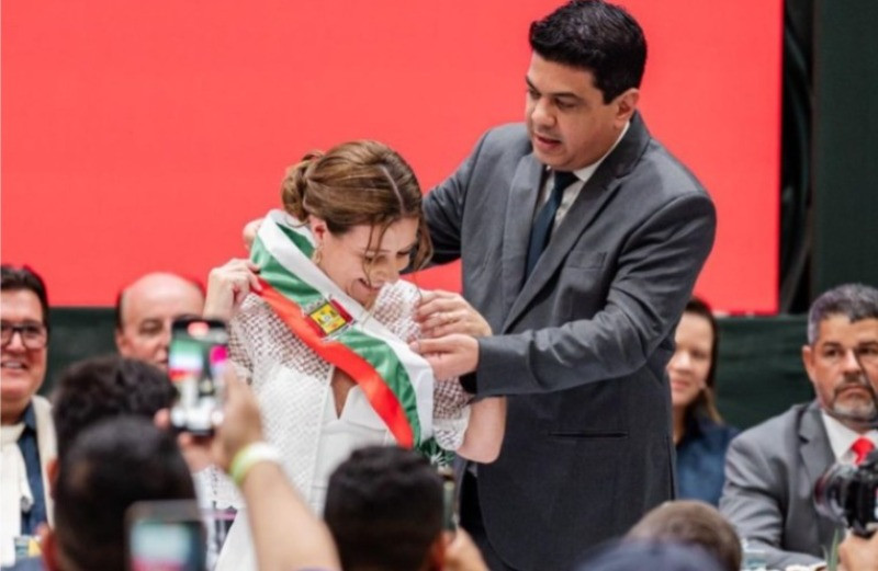 Flávia Moretti é empossada como prefeita de Várzea Grande e promete mudanças estruturais