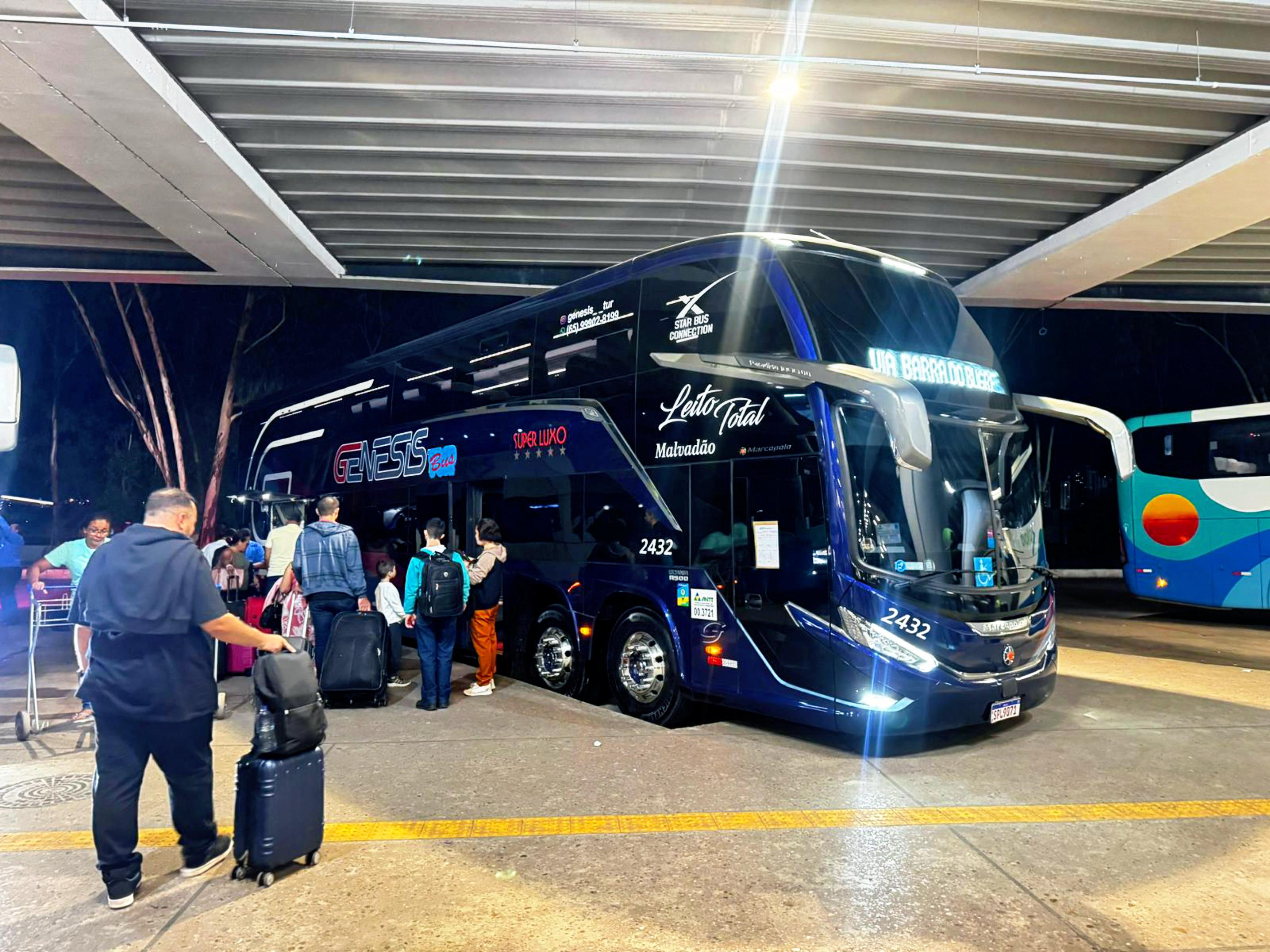 Nova linha de ônibus rodoviário começa a operar entre Cuiabá e Juína