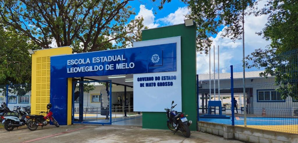 Governo de MT entrega reforma e ampliação da Escola Leovegildo de Melo em Cuiabá