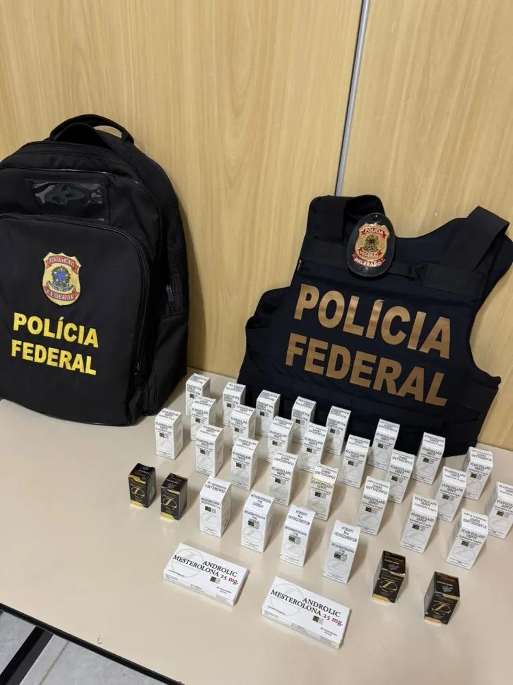 Homem é preso pela Polícia Federal com 40 caixas de anabolizantes 
