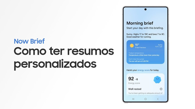 Como usar o Now Brief no Galaxy S25