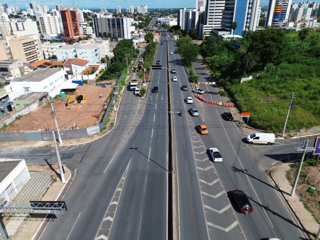 Obras do Complexo Viário do Leblon avançam e alteram o trânsito em Cuiabá