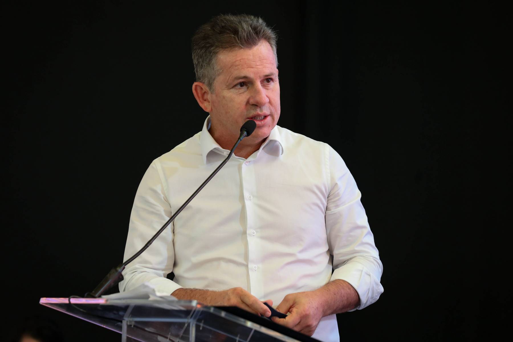 Mauro Mendes diz que as obras do BRT serão retomadas 