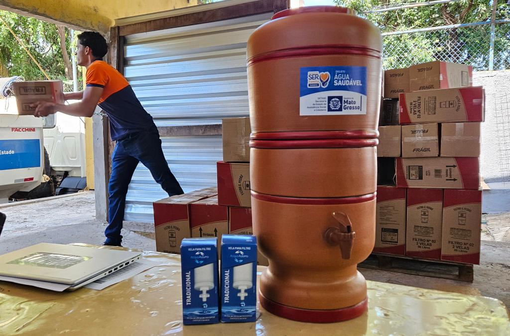 Setasc entrega 40 mil filtros para famílias em vulnerabilidade nos 142 municípios de MT