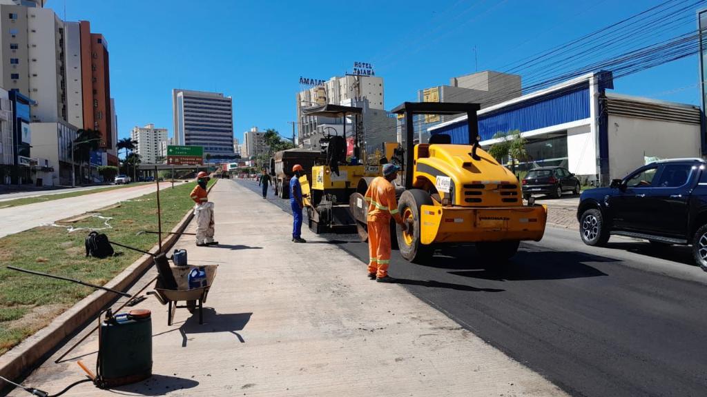 Obras do BRT começam a acelerar com recapeamento da Avenida do CPA 