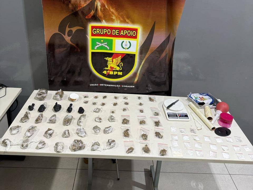 Mulher é presa com drogas que seriam levadas escondidas ao presídio de Cuiabá