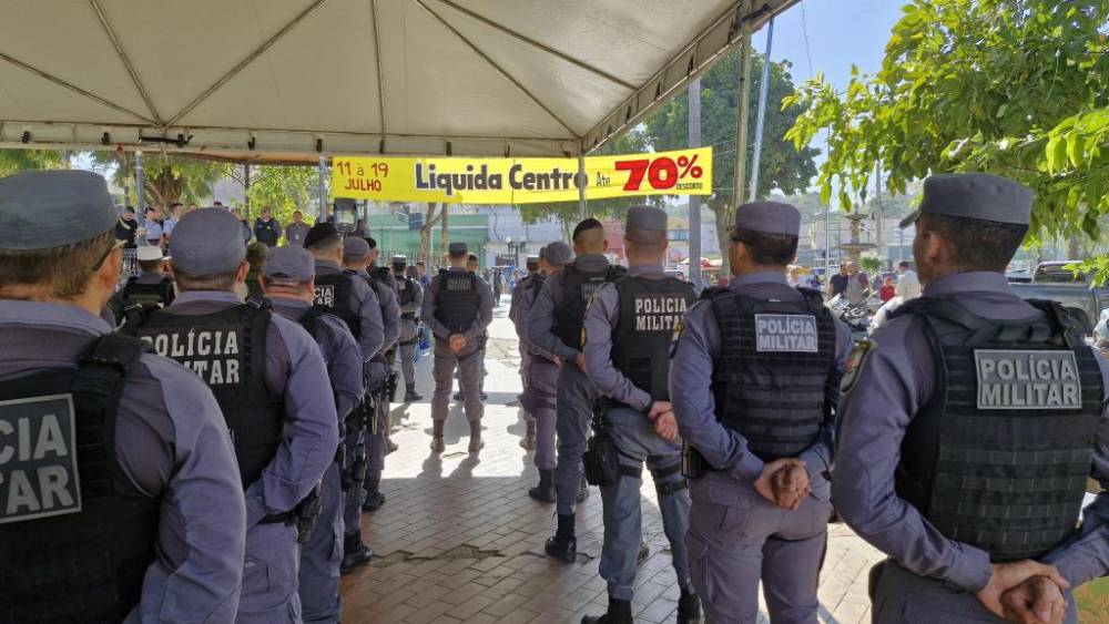 PM intensifica policiamento de região central de Cuiabá com 630 militares durante operação Liquida Centro