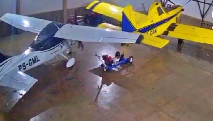 Homens tentam roubar avião em fazenda em Tabaporã