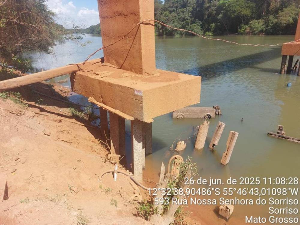 Ponte sobre o Teles Pires é interditada