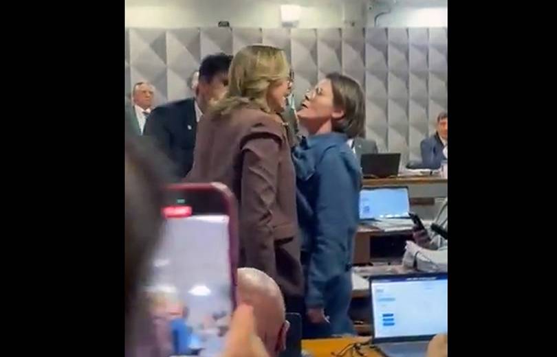 VEJA VÍDEO: Bate-boca entre Coronel Fernanda e Leila Barros marca sessão da CPMI do INSS