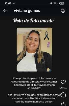 Diretora de escola estadual morre após procedimento odontológico em Cuiabá