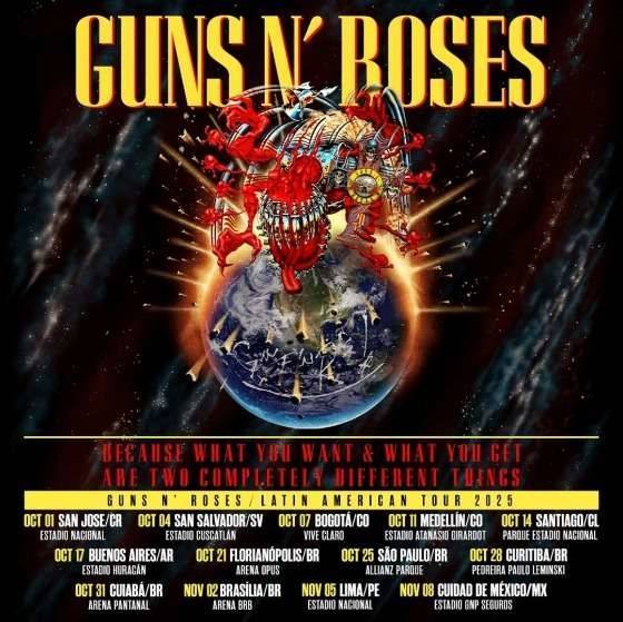 Entrel Entretenimento diz que produção do shows de GUNS N ROSES está regular e segura 