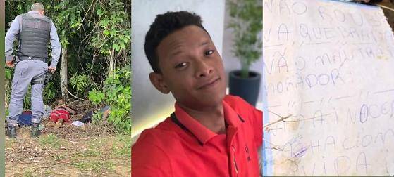 Bilhete encontrado junto a corpos pode ter relação com execução de motorista de aplicativo