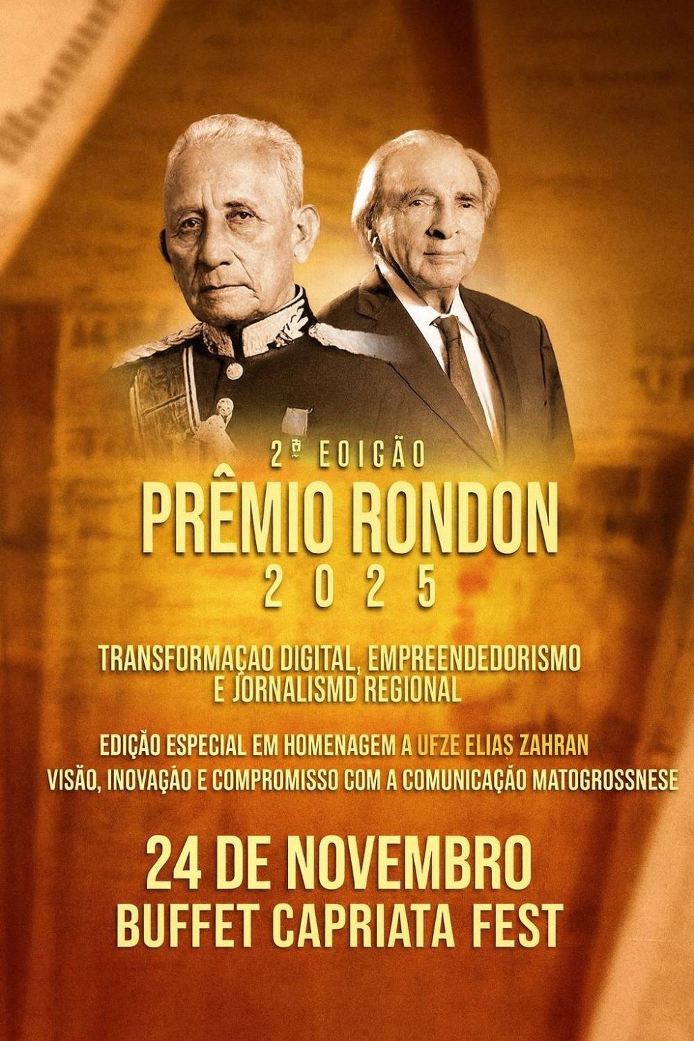 Prêmio Rondon 2025 homenageia o empresário Ueze Elias Zahran