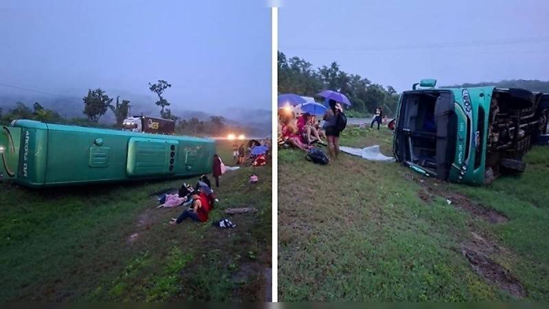 Colisão entre carreta e ônibus com funcionários deixa ao menos 28 feridos em Nobres