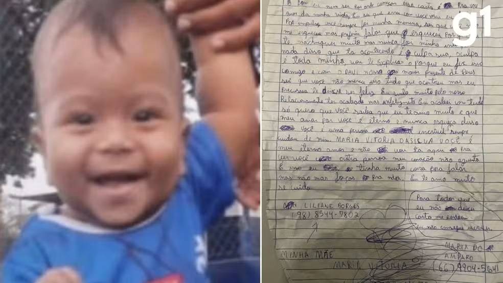Homem suspeito de matar o próprio filho de 2 anos em Sorriso escreveu carta pedindo desculpas para o Bebê