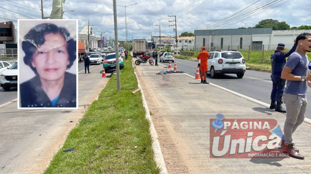 Idosa é atropelada por 2 carros em VG e tem corpo estraçalhado