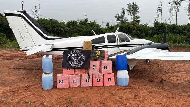 PF apreende 500 quilos de cocaína  em Marcelândia/MT