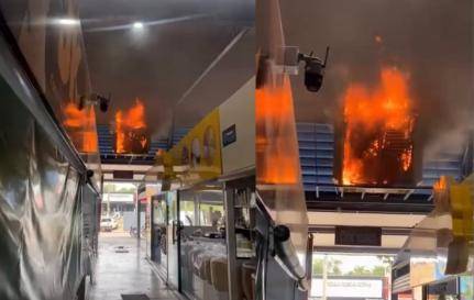  Mercado do Porto pega fogo em climatizador e assusta comerciantes