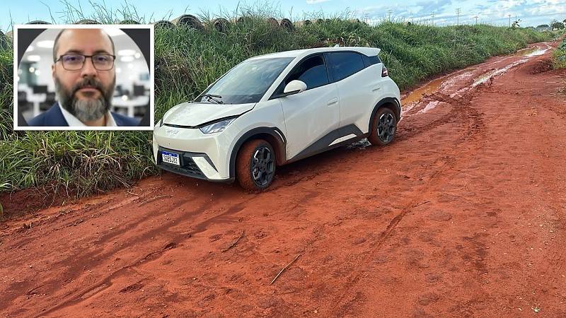 Carro de motorista de aplicativo desaparecido é localizado em área rural de Rondonópolis