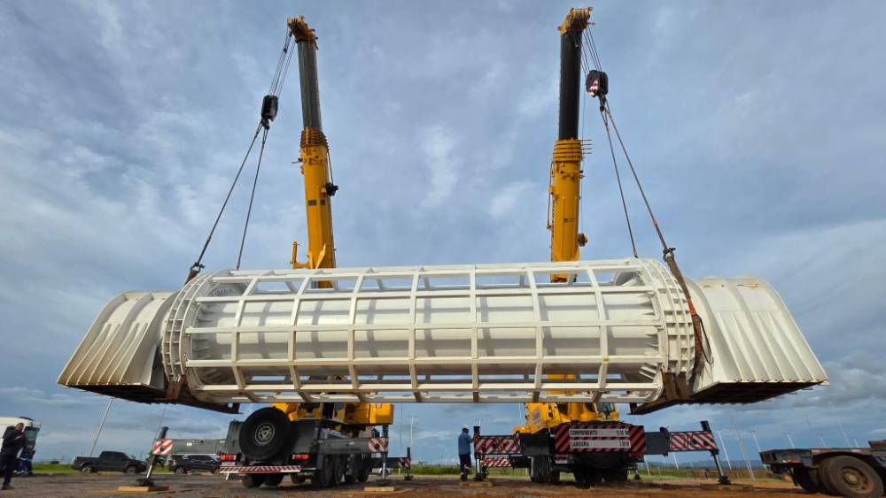  Parque Novo Mato Grosso recebe componentes da Roda Gigante