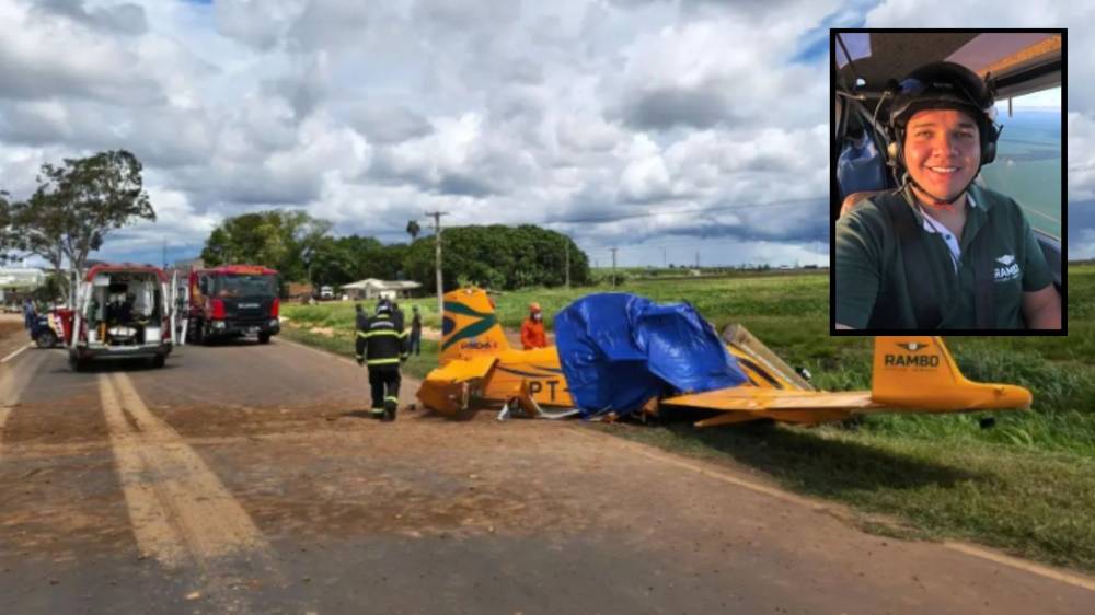 Piloto de 23 anos morre após queda de avião agrícola em Primavera do Leste