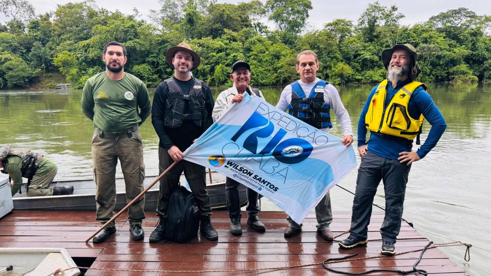 Comitiva liderada por Wilson Santos inicia expedição para avaliar situação do Rio Cuiabá