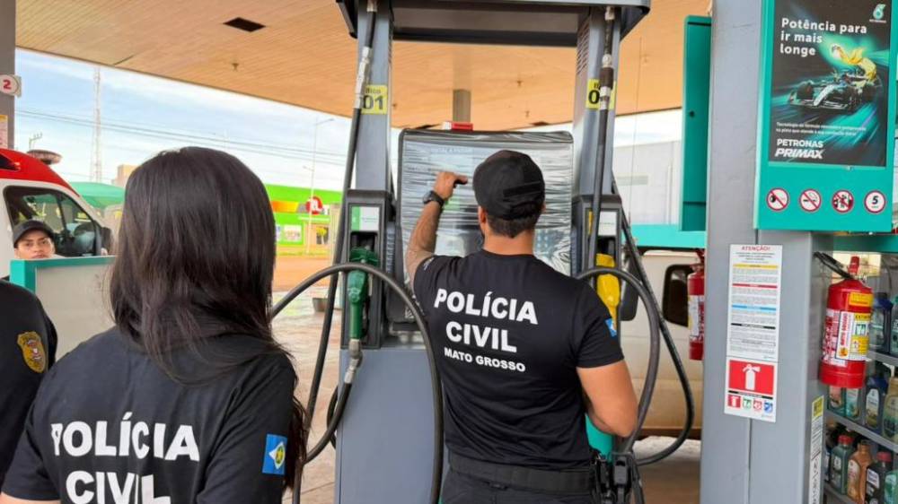 Polícia Civil e MP fazem operação em postos de combustíveis no interior 