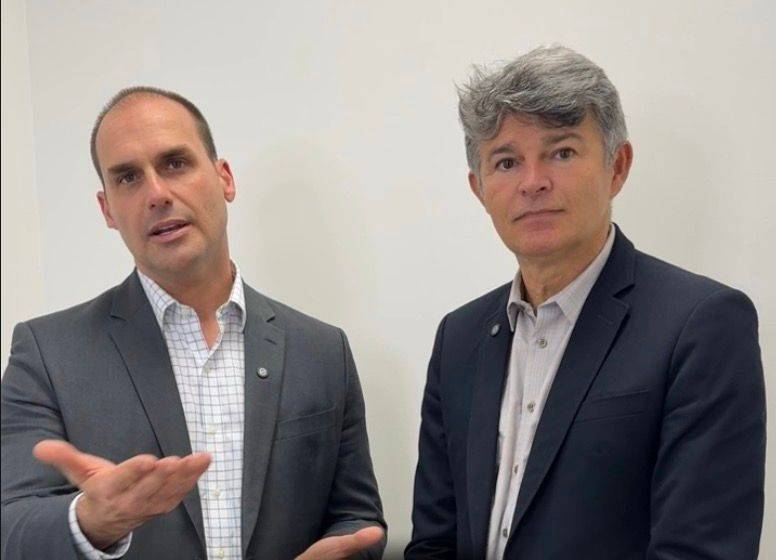Em encontro com Eduardo Bolsonaro nos EUA, Medeiros fala de produção agrícola e STF