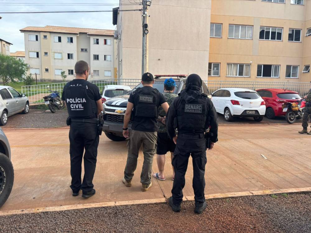 Operação Fio da Meada cumpre 5 mandados de prisão contra envolvidos em tráfico de drogas em MT, MS e SP