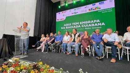 Wilson Santos destaca que unidade da Embrapa vai atender 11 municípios da Baixada Cuiabana