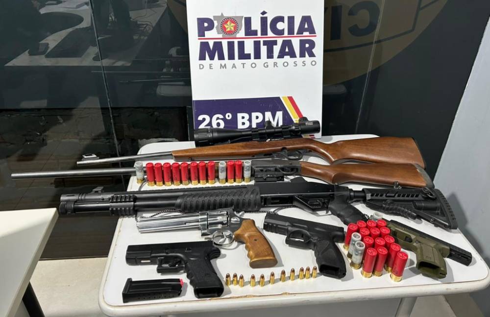 Entre o mês de janeiro e os primeiros dias de abril deste ano, a PM apreendeu 78% a mais de armas de fogo