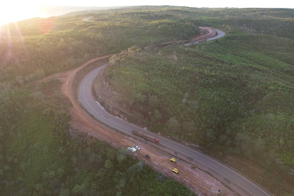Via Brasil  inicia importantes obras de correção de traçado em três pontos estratégicos da Serra do Cachimbo