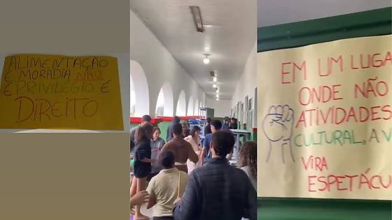 Estudantes do IFMT fazem paralisação 