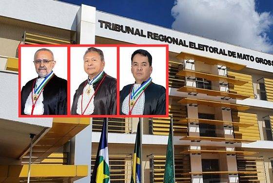 Os desembargadores Nishiyama, Jorge Luiz e Mário Kono concorrem à presidência do TRE
